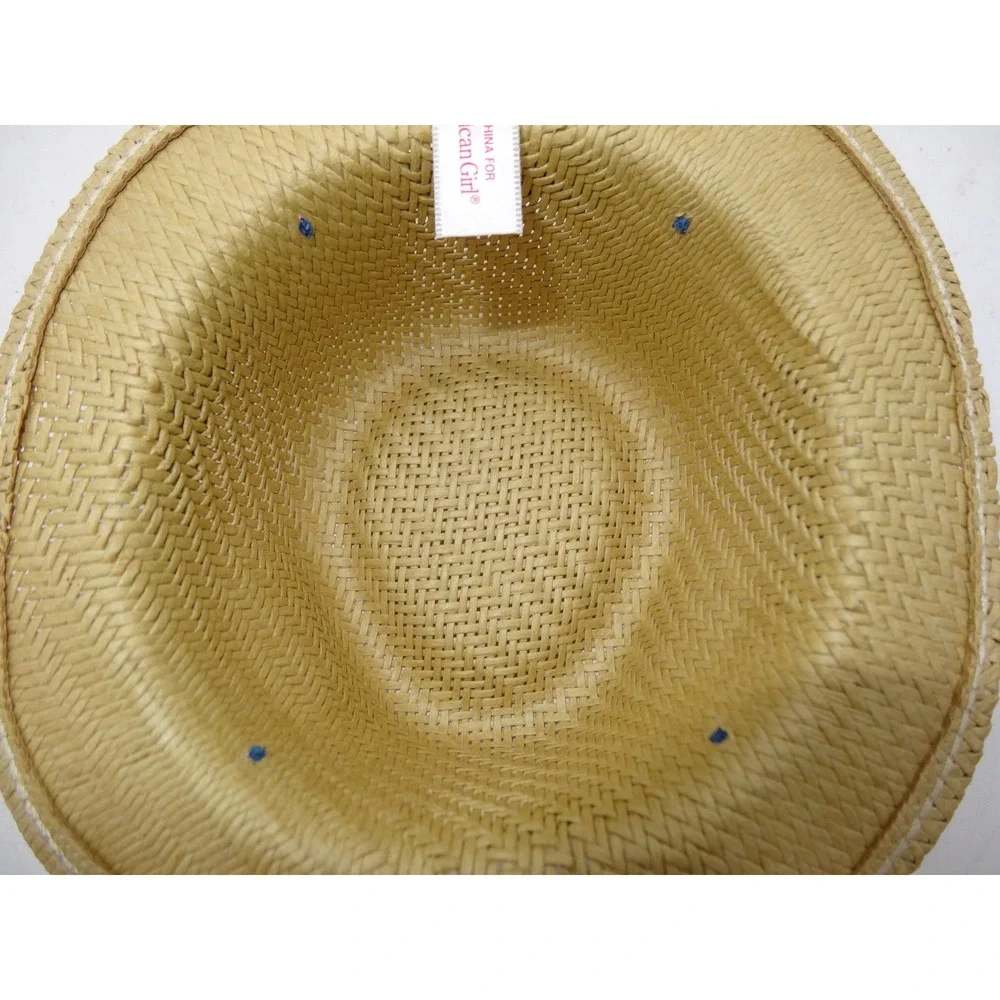 American Girl Doll Truly Me Show Your Sweet Side Accessories Fedora Hat Tan Navy